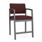 Lesro Lenox Steel Hip Chair Metal Frame, Charcoal, RF Nebbiolo Upholstery LS1161 - alternate 1